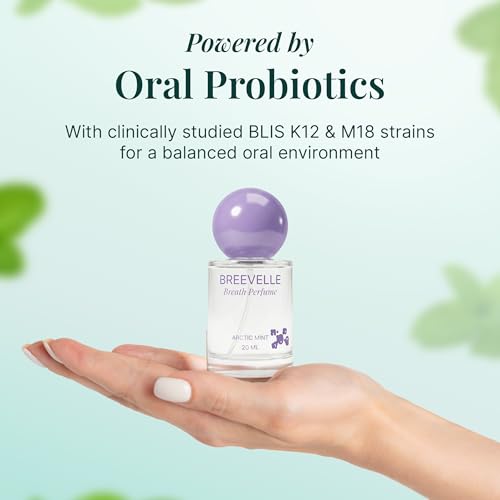 Breath Perfume with Probiotics Arctic Mint - 20ml, Alcohol-Free Breath Spray