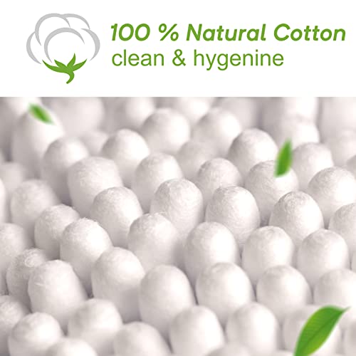 Eyxformula 1000 Count Organic Cotton Swabs, Bamboo Sticks