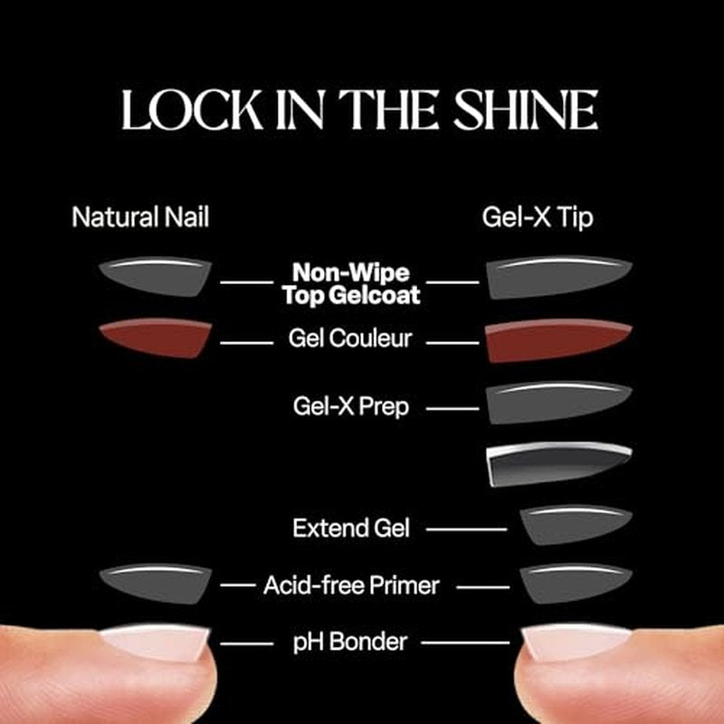 APRÉS Non-Wipe Glossy Top Coat Gel - 15ml HEMA & TPO-Free