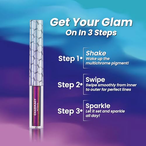 Charmacy Multichrome Liquid Eyeliner - Waterproof Color-Shifting