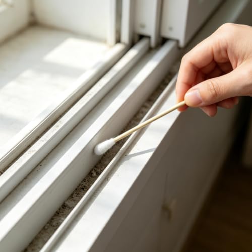 200 Pcs Cotton Swabs 6 Inch Wooden Handle Ear Picks for Cleaning, Makeup, Jewelry, Pets - White Variation