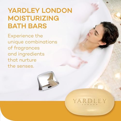 Yardley 7838-2 Yardley London Oatmeal and Almond Naturally Moisturizing Bath Bar, 4.0 oz. (Pack of 2)