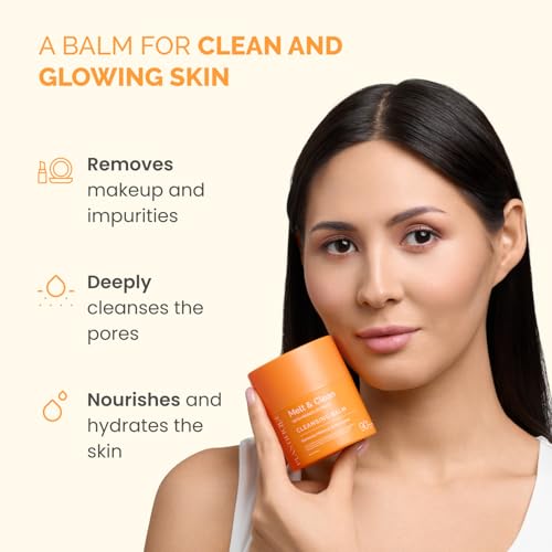 PLANTIFIQUE Korean Cleansing Balm ? Hydrating Makeup Remover with Hyaluronic Acid & Ceramides ? Oil Based Face Cleanser - Removes Waterproof Makeup & Sunscreen, Balsamo Desmaquillante 1.41 oz / 40g