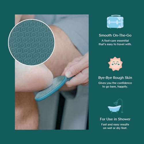 Bare August Glass Foot File & Foot Cream Bundle for Dry, Cracked Heels & Feet