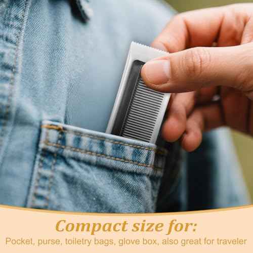 Disposable Hair Combs Individually Wrapped, 300 Pack Fine Tooth Combs Bulk, Suitable for Hotel, Salon, Home Care, Travel & Personal Use