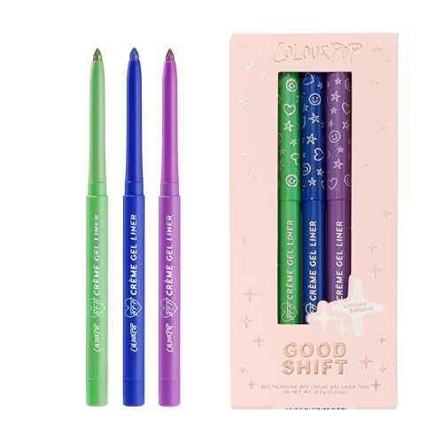 ColourPop BFF Chrome Eyeliner Kit - 18HR Waterproof Gel, 3 Shades