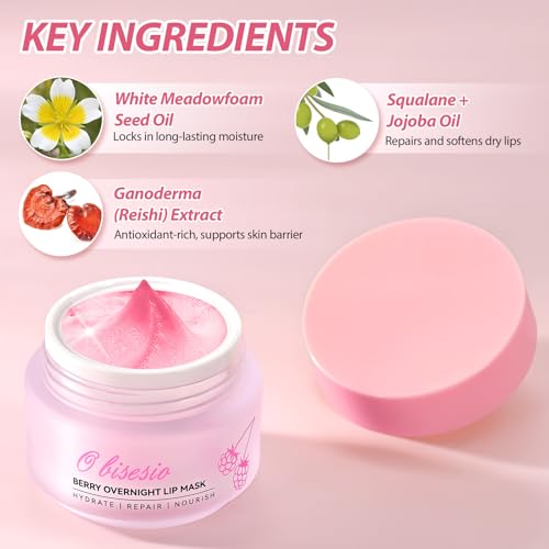 Lip Mask,Lip Balm,Overnight Lip Mask,Lip Cream,Lip Sleeping Mask,Enriched With Squalane And Jojoba Oil.A Long-Lasting,Deeply Nourishing Lip Treatment That Provides Intense Hydration Without Stickiness