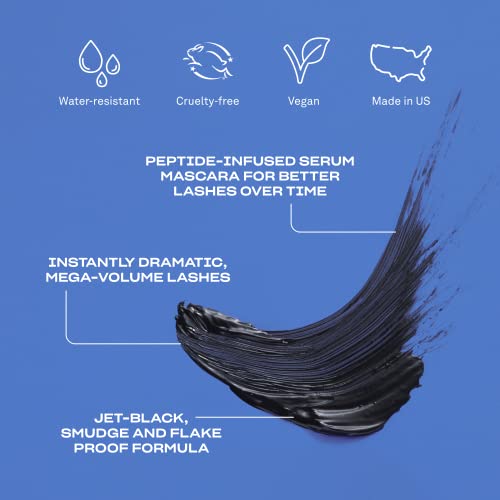 BABE ORIGINAL Babe Lash Mascara, 0.21 oz, Smudge-Proof Dramatic Black