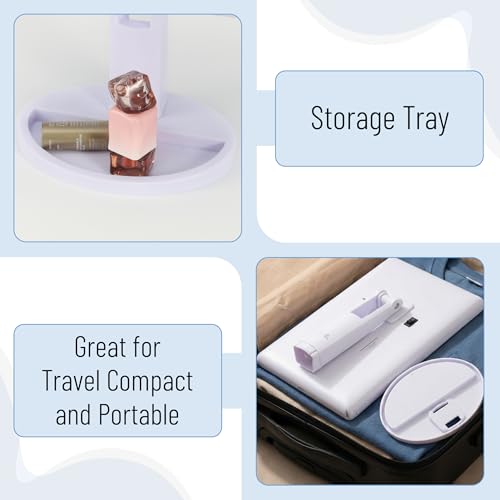 Mr. Pen Tri-Fold Lighted Makeup Mirror with Touch Control & 2X-10X Magnification