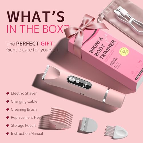 CoolHair Bikini Trimmer for Women - Electric Razor for Sensitive Skin