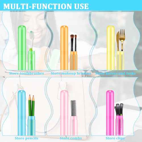 SIKEMAY 150 PCS Travel Toothbrush Holder Bulk, Toothbrush Travel Case Cover, Portable Plastic Dust Proof Breathable, Toothbrush Holder for Travel Bathroom Indoor Outdoor Travel Trip Camping School