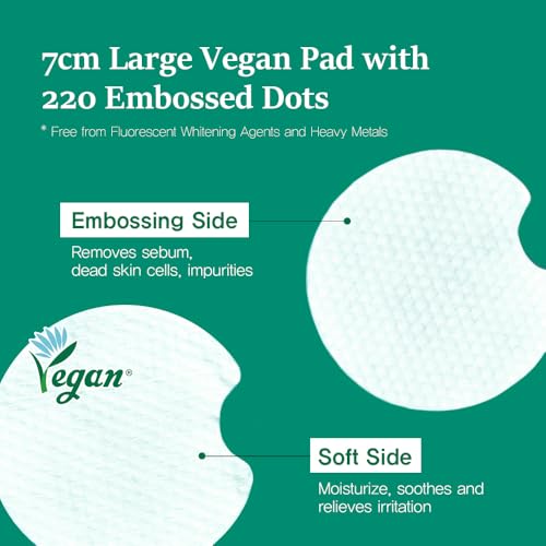Nightingale Teatree Calming Pads, Facial Toner Pads with Tea Tree & PHA, Low pH Daily Toner Pads, Soothing for Sensitive & Irritated Skin, Hypoallergenic, Vegan Pads, korean skin care