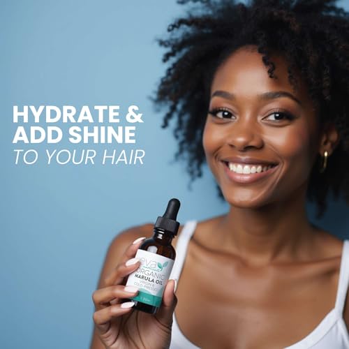 Eva Naturals Marula Oil ? 100% Pure Cold Pressed Oil for Face, Hair, Skin & Body ? Lightweight Facial & Massage Serum ? Moisturizer for Aging Care, Gua Sha & Beard Use ? 1 Oz