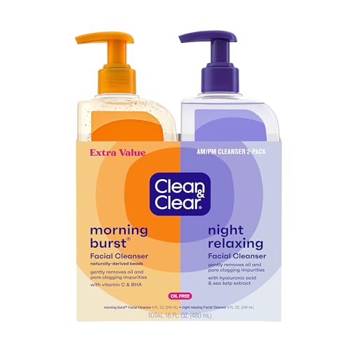 Clean & Clear 2-Pack Oil-Free Face Wash, 16 oz Total