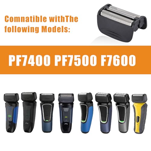 Shaver Replacement Head Compatible with Remington Foil Shaver PF7400, PF7500, and PF7600 Models (Black(1PCS))