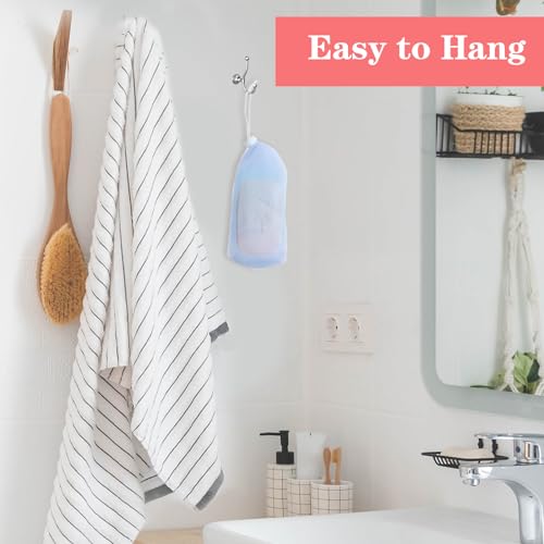 Bewudy 6 PCS Exfoliating Soap Pouches | Mesh Shower Bags