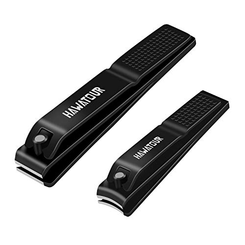 HAWATOUR Nail Clipper Set with Tin Case