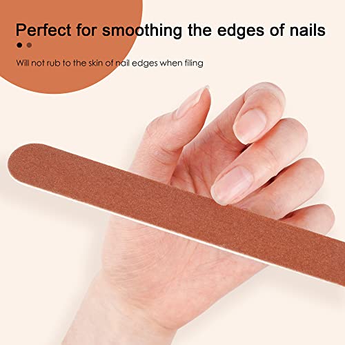 180 Grit Nail File Pack - Thin Emery Boards for Natural Nails, Reusable Manicure Tool, 12PCS Variation of 180/180 Grit / 12.0