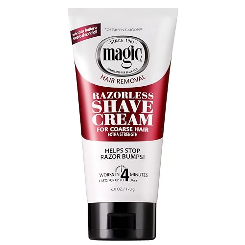 SoftSheen Magic Razorless Shaving Cream, 6 oz Extra Strength
