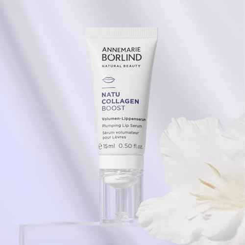 ANNEMARIE B?RLIND - NATU COLLAGEN BOOST Plumping Lip Serum - redefining, plumping, rejuvenating lip care, with botanical collagen and plant-based protein, lip plumper, vegan, 0.50 Fl. Oz.