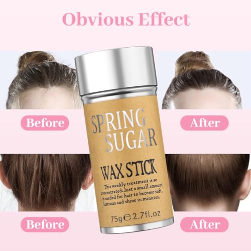 Hair Wax Stick Set with Edge Brush & Styling Combs