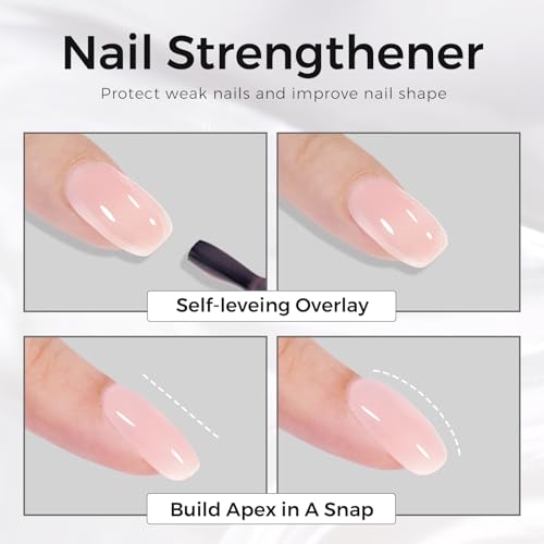 TOMICCA 5-in-1 Milky Pink Builder Gel for Nails - Strengthener & Extension