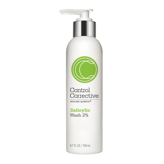 CONTROL CORRECTIVE Salicylic Wash 2%, 6.7 Fl Oz - Supports Clear Skin, Excellent For Oily Or Acne-Prone Skin, Creamy/Gel Cleanser Helps Reduce And Control Breakouts Without Overstripping The Skin