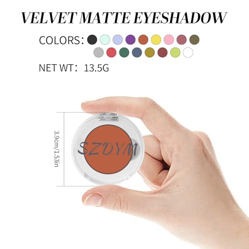Pressed Single Matte Eyeshadow,Ultra-fine Smooth Powder,Intense Color,High Pigment Eye Shadow Palette,Neutral Nudes Naked Matte,Lightweight Blendable,Portable and cruelty-free (M05)