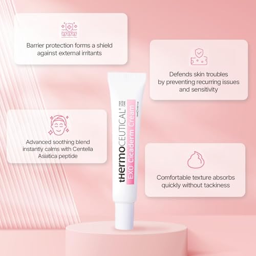 tHermoCEUTICAL EXO Cicaderm Cream - Topical Application Forms, Repair Cream, Protective Barrier, Skin Defense, Advanced Calming Formula, Comfortable Texture, 0.52 fl.oz