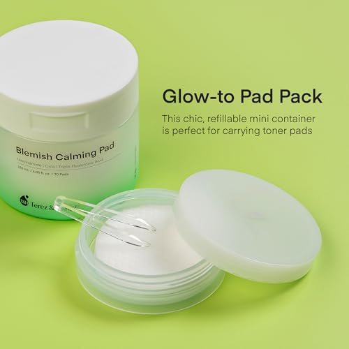 Korean Travel Skincare Container - Reusable Pad Storage
