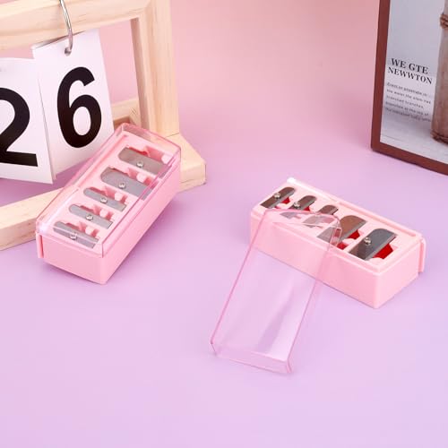 5-Hole Cosmetic Pencil Sharpeners with Cleaning Picks - 2 Pack