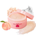 Pelican Soap Exfoliating Body Scrub for Women & Girls with Peach, Aloe, Sea Salt& Natural Exfoliant, Full Body Scrub Exfoliator with Gentle Foam, Natural Body Scrubs for Dead Skin & Dark Spot 6.35 Oz