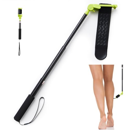 Back Shaver Extension Handle£¬Razor Extension Handle for Men,Long Handled Razor for Legs and Body,Adjustable Angle Back Trimmer with Telescopic 13-25 Inch Handle, Ideal for Elderly and Self-Care