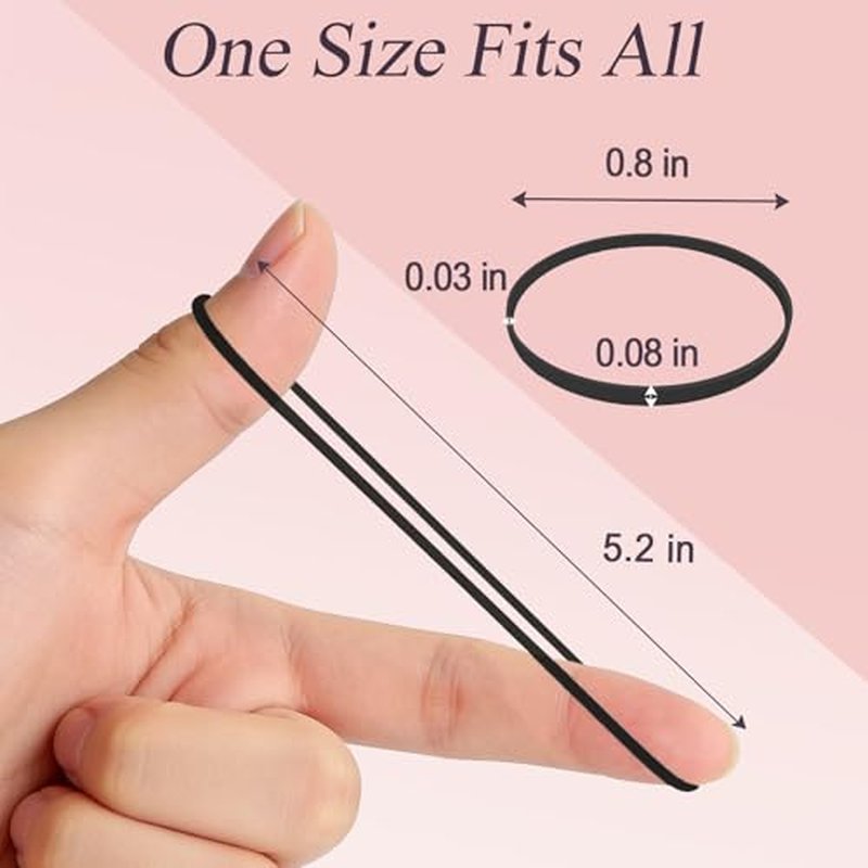 1000pcs Mini Clear Hair Rubber Bands - Soft, Durable Elastic Ties