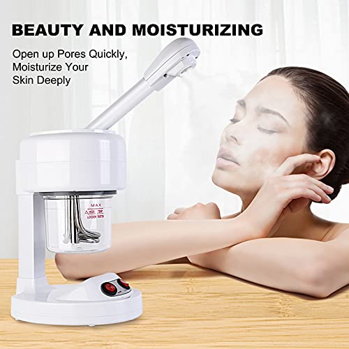Mini Facial Steamer for Salon and Spa - Desk Ozone Face Steamer for Personal Care - Portable Steam Machine