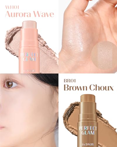 THESAEM Perfect Glam Stick Blush CR01 Apricot Milk Peach
