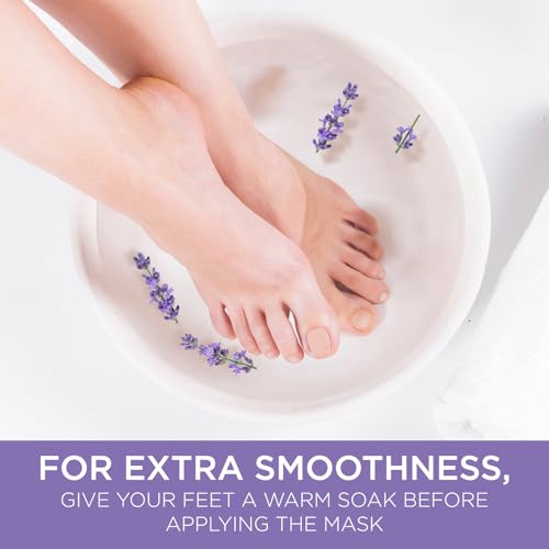Lee Beauty Exfoliating Foot Peeling Mask for Dry Cracked Feet - 4 Pack