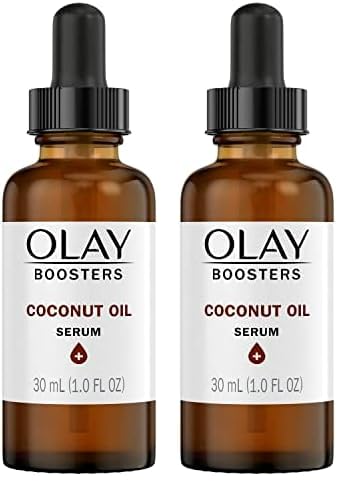 New Olay Coconut Oil Serum, Nourishing Antioxidant Booster, Fragrance-Free, 1.0 Oz (Pack of 2)