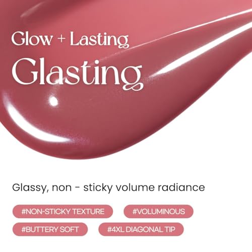 Peripera Ink Glasting Lip Gloss - High-Shine, Non-Sticky, Nourishing Lips 003 Chill Rosy