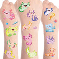 8 Sheets Axolotl Temporary Tattoos Stickers - 200+ Designs