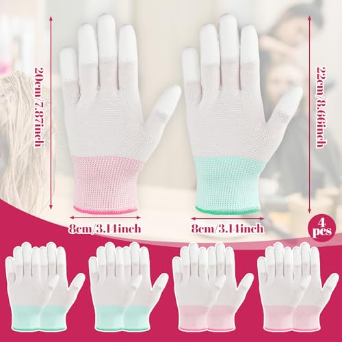 Heat Resistant Gloves for Hair Styling – 4 Pairs