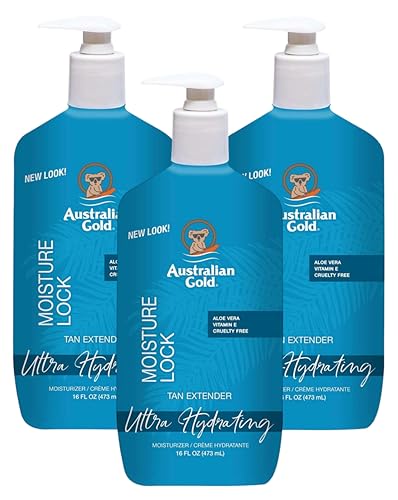 Australian Gold Moist Lock Tan Extender 16oz - Pack of 3