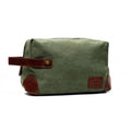 Vetelli Vintage Canvas Toiletry Bags, Travel In Style, Waterproof Canvas Dopp Kits, Durable (Marco) (Green)