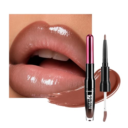 LANGMANNI 2-in-1 Lip Liner & Gloss Duo Cinnamon Rose