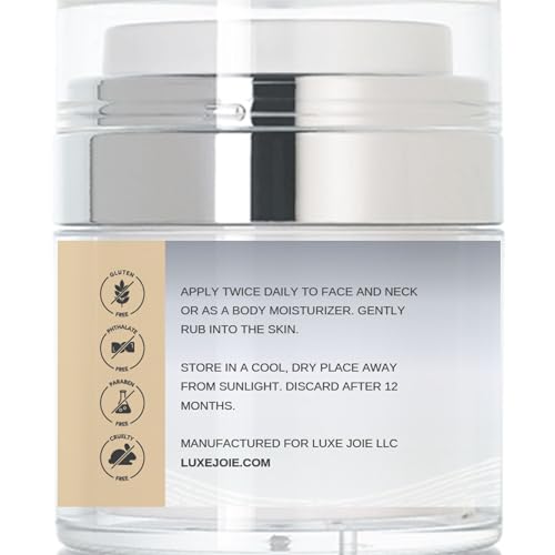 Goat Milk Moisturizer Premium Face Cream Vitamin C & E, Anti Aging Complexes to Reduce Dark Circles, Puffiness, Under Eye Bags, Wrinkles & Fine Lines, Men & Women