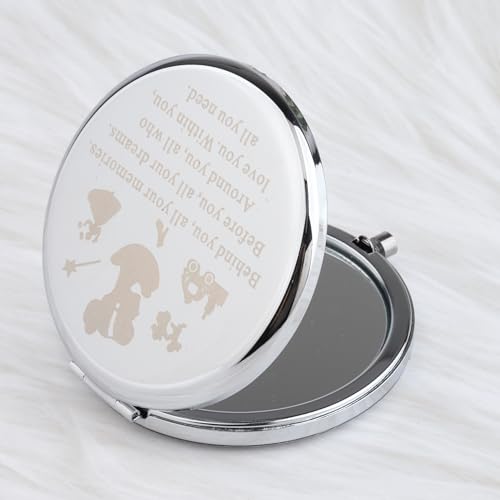 FEELMEM Fairy Compact Mirror Princess Gift Behind You All Your Memories Princess Fans Gift