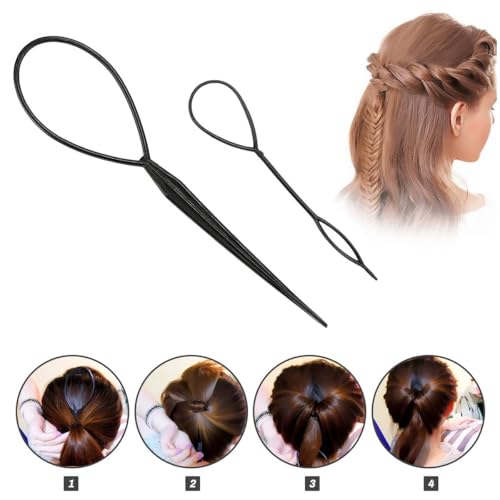 28-Piece DIY Hair Braiding and Styling Tool Kit for Easy Hairstyles