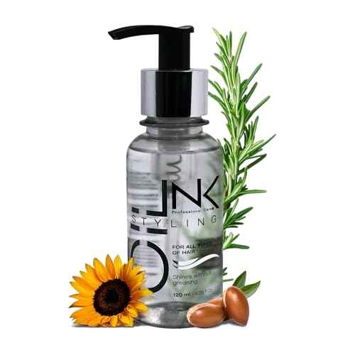 NK Professional Care Styling Oil | High Tech Silicone for Hair | Shines without greasing | Shiny, Soft and Silky hair | 120ml | 4 oz.