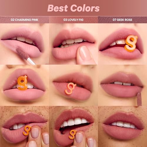 COLORGRAM NUDE BLUR TINT 18 AMAZING BERRY | K-Beauty Makeup, Soft-Focus Matte Lip Stain, 2-in-1 Lip & Cheek