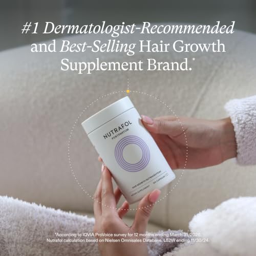 Nutrafol Postpartum Hair Growth Supplement - Breastfeeding Friendly, 1 Month